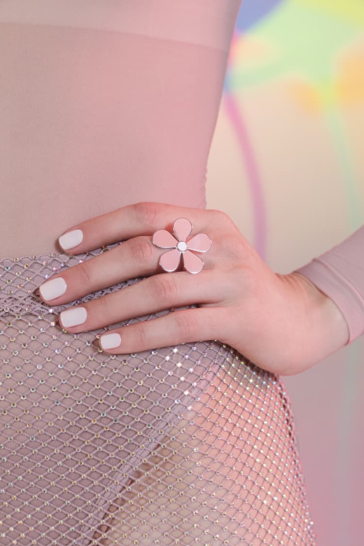 Silver Flower Ring