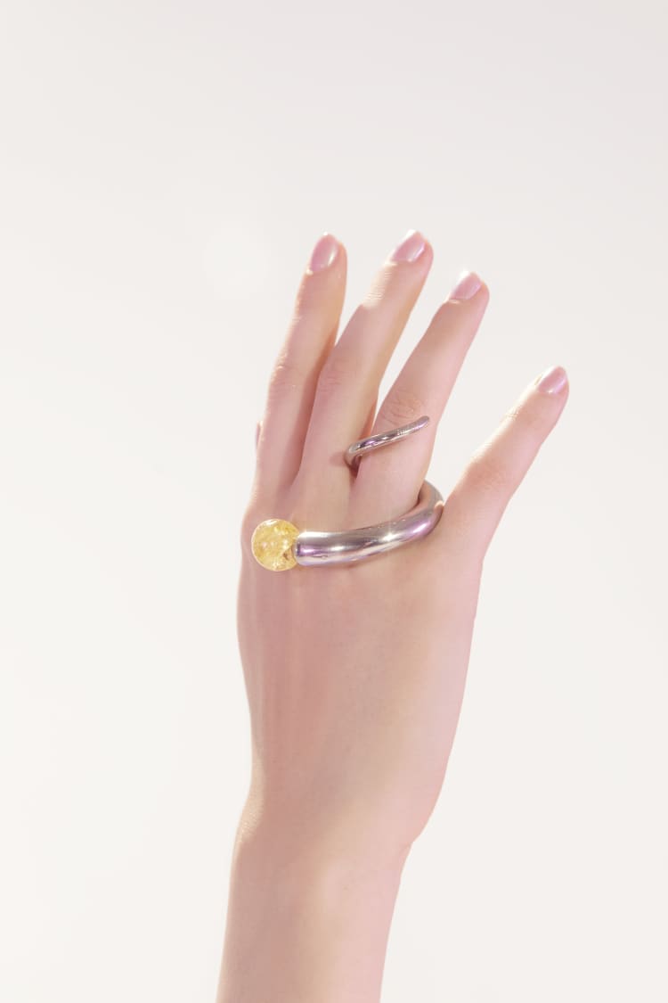 Silver Ring with Quartz