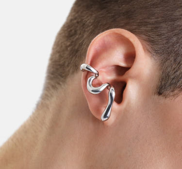 infinite organic earcuff in silver
