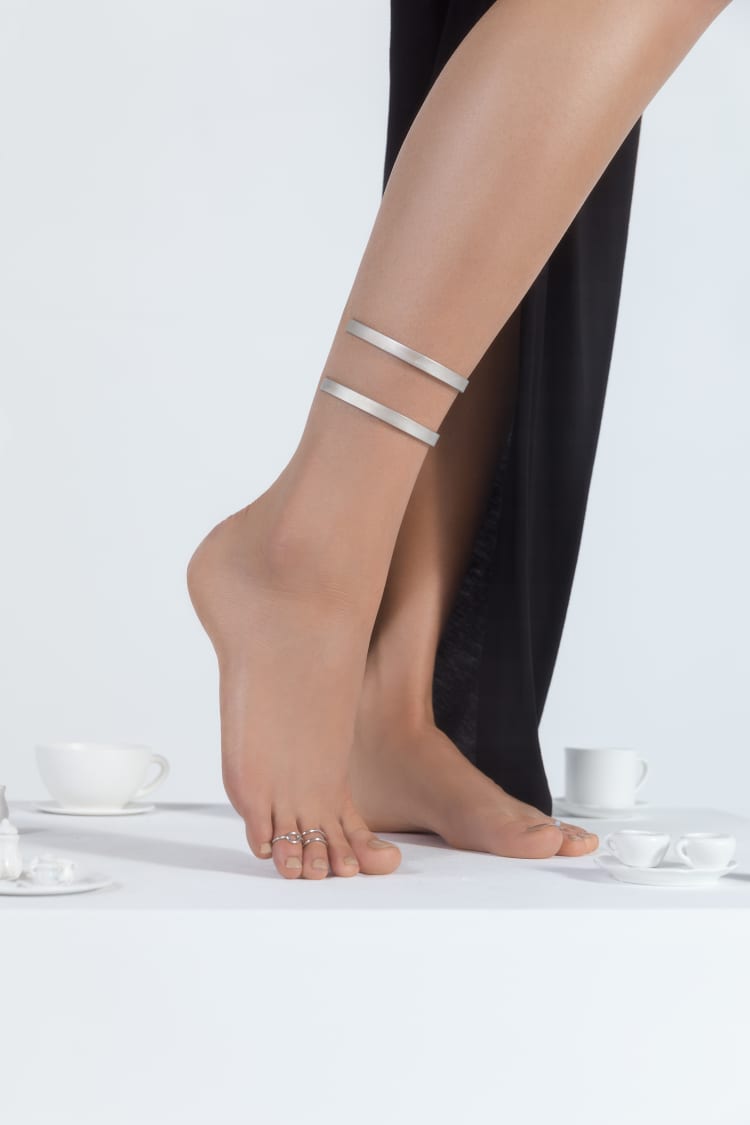Silver Delicate Ankle Bracelet