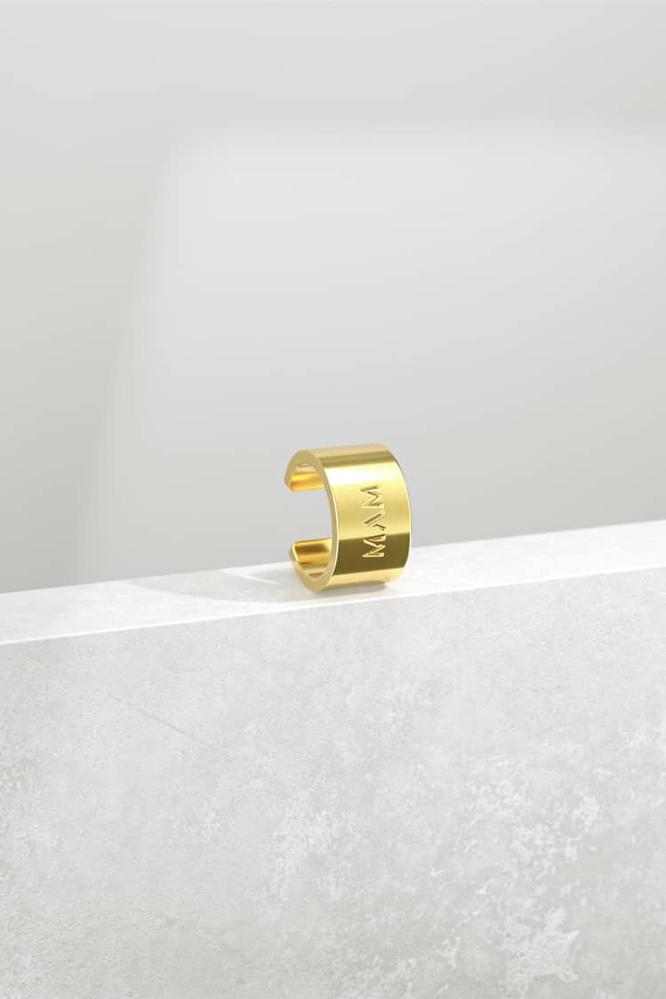 Gold Round Ear Cuff