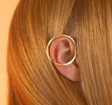 Gold Circular Ear Cuff