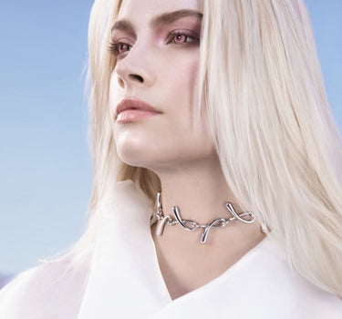 Drops Chain Necklace - silver