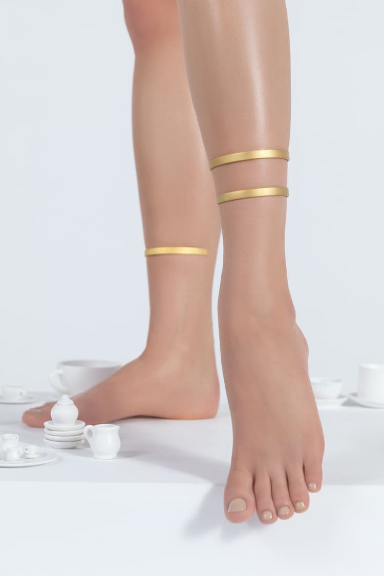 Gold Cuff Anklet