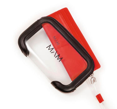 Crossbody wallet in red