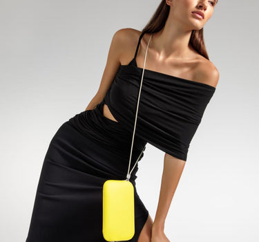 Crossbody yellow purse