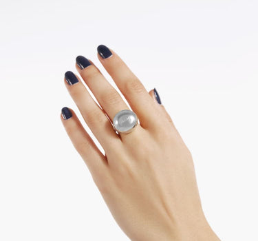 ball ring in silver