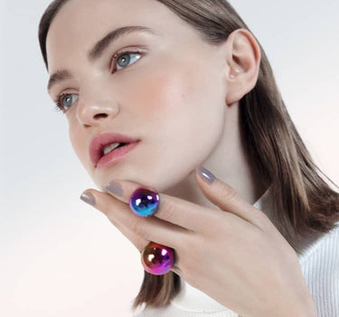 Holographic Dome Ring