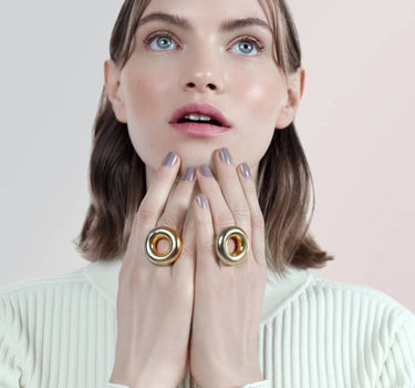 Gold Donut Ring