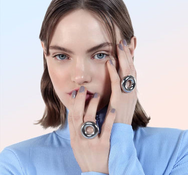 Silver Donut Ring
