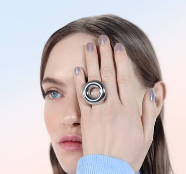 Silver Donut Ring