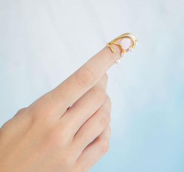 Mini Pearls Nail Ring