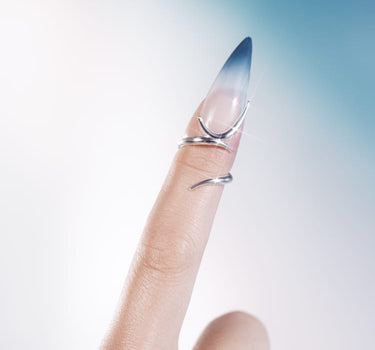 Spiked midi Ring in silver