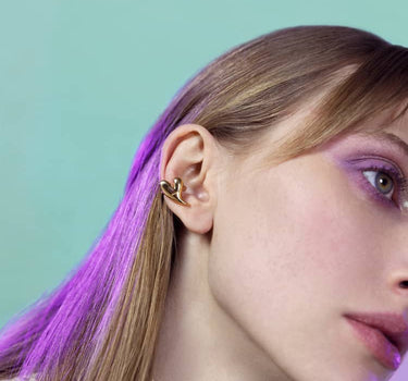 Gold Heart Ear Cuff