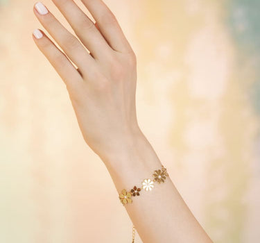 Gold Flower Bracelet