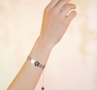 Silver Flower Bracelet