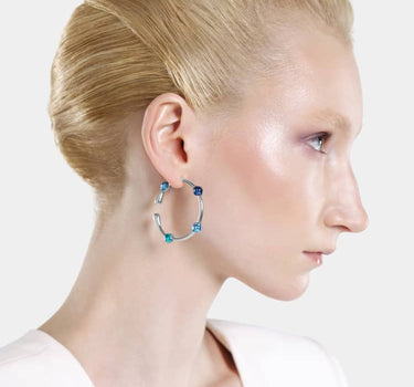 Casa Batlló hoop earrings in silver