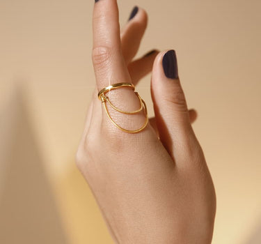 Gold Chain Ring