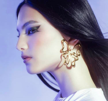 Gold Butterfly Earring