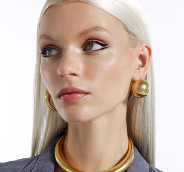 ball earring in gold