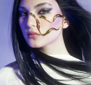 Gold Liquid Face Jewelry