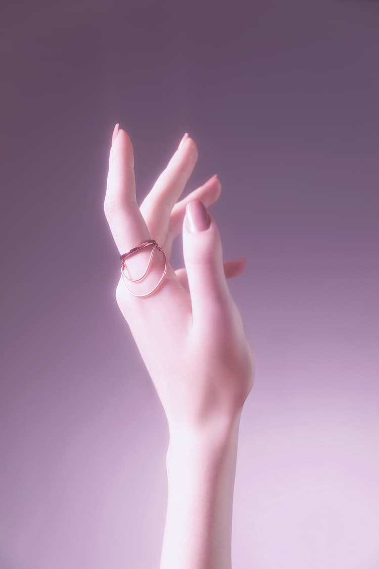 Rose Gold Chain Ring