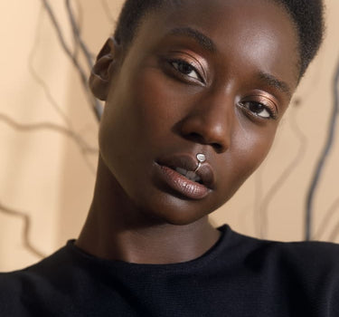 Silver Fake Lip or Nose Ring