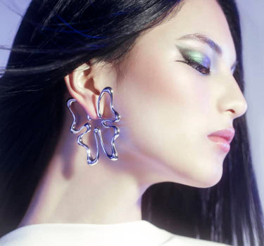 Silver Butterfly Earring
