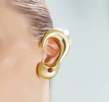 Gold Full Ear Jewelry with Stones