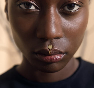 Gold Fake Lip or Nose Ring