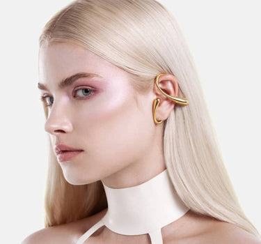 Two-Drop Ear Cuff - gold