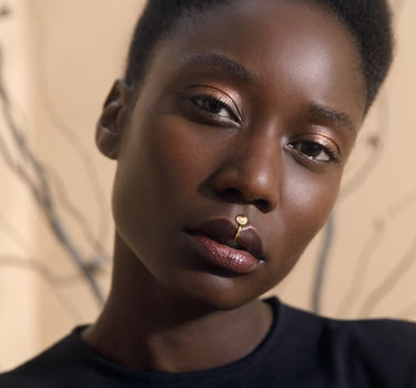 Gold Fake Lip or Nose Ring