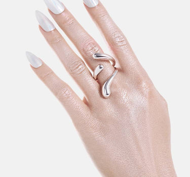 Three-Drop Ring - silver