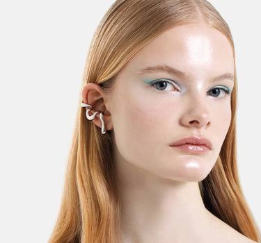 infinite organic earcuff in silver