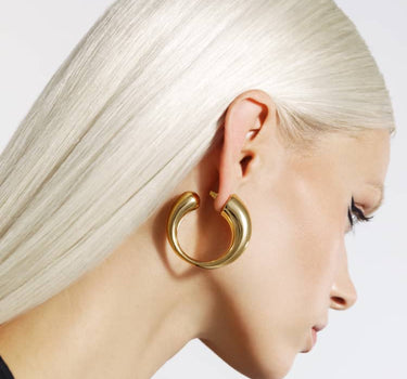 chunky gold hoop earrings