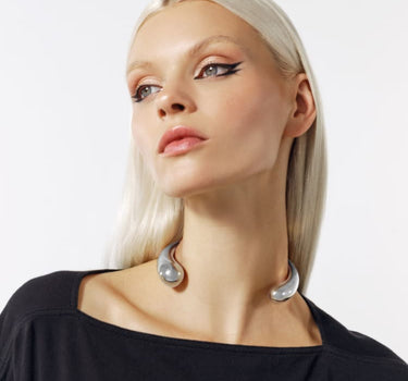 Silver Torque Necklace