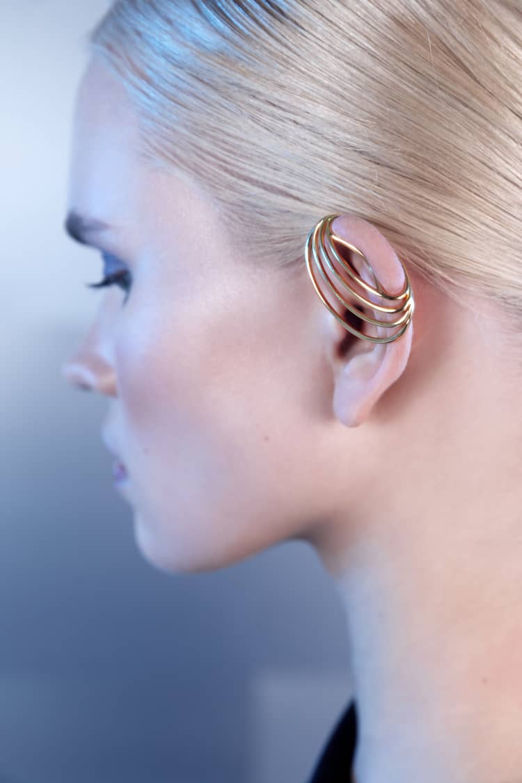 Gold Spiral Ear Cuff