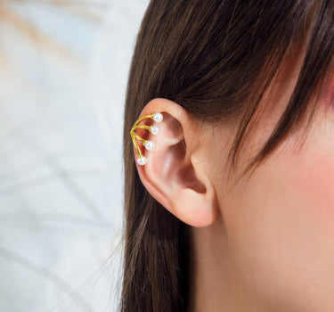 Pearl Tiara Ear Cuff