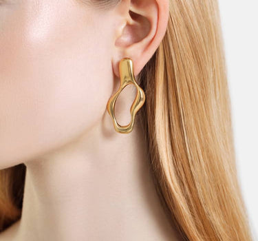liquid gold hoop earrings