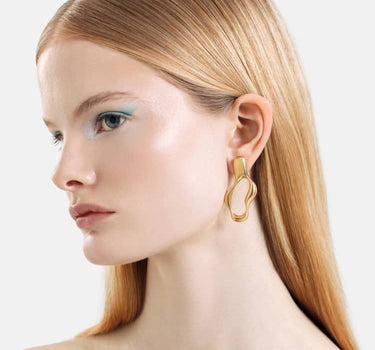 liquid gold hoop earrings