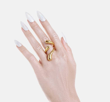 Three-Drop Ring - gold