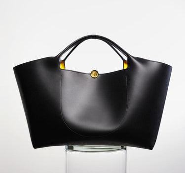 Designer black tote bags
