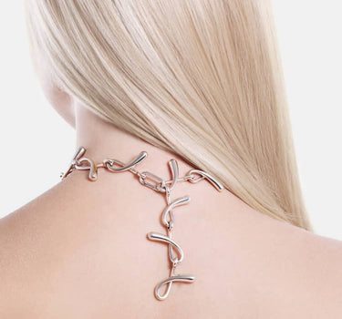 Drops Chain Necklace - silver