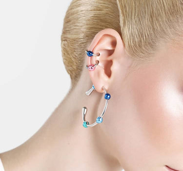 Casa Batlló hoop earrings in silver