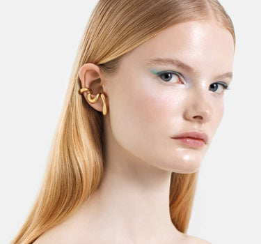 infinite organic earcuff in gold
