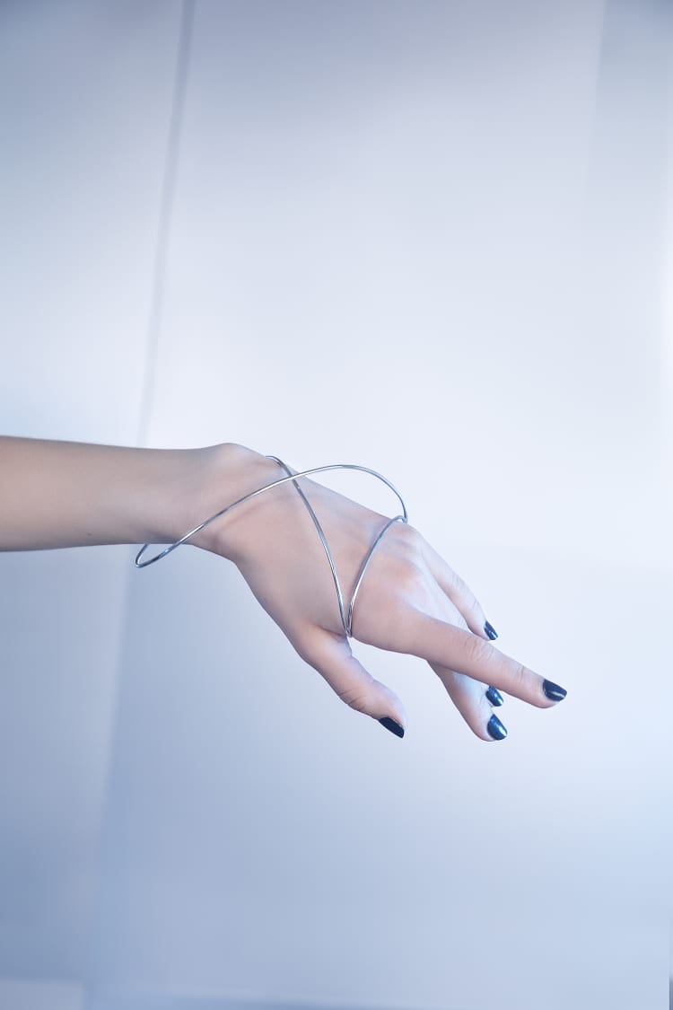 Silver Spiral Statement Bracelet