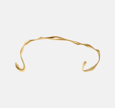 organic-shaped face jewelry in gold