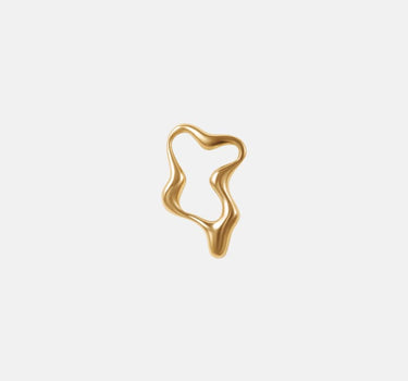 organic gold hoop earrings