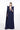 Cape with Sculptural Shoulders - Blue