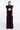 Long Structured-Shoulder Vest - Burgundy